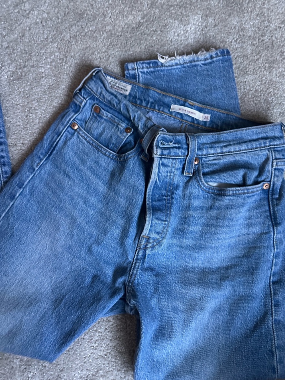 Levi's Womens Blue Denim Jeans 25